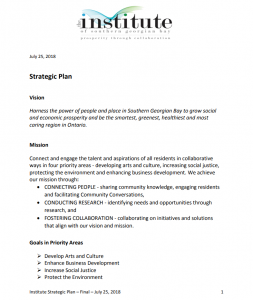The Institute of Southern Georgian Bay