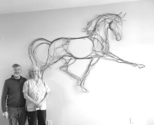 Ann Clifford with art