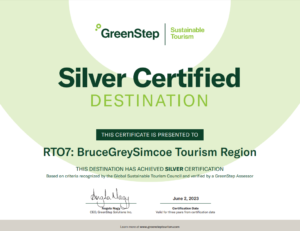 GreenStep Silver Sustainable Tourism Destination Certification